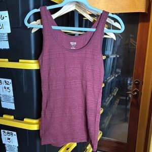 Y2K Mossimo Wine Burgundy Women's Textured Tank Top Size Medium